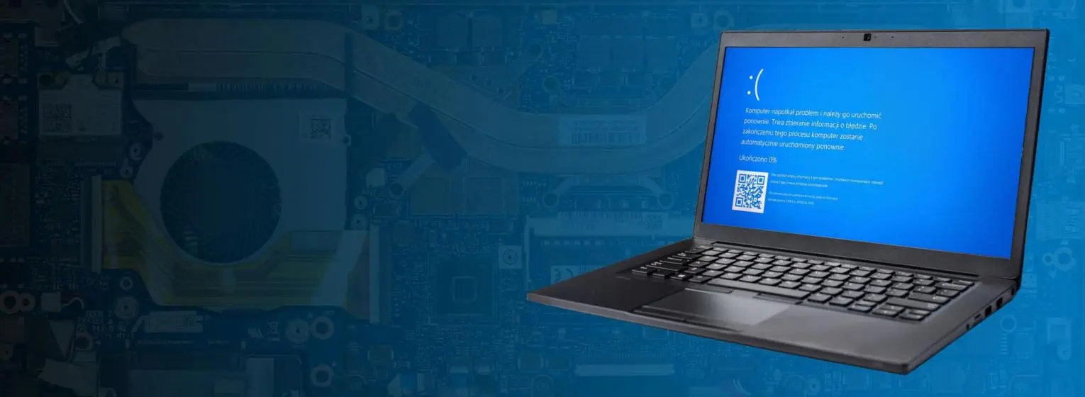 Płyta główna laptopa i Windows blue screen